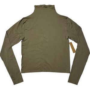 NWT Skims RARE Soft Smoothing Seamless Turtleneck Top Army Green Women’s 2X